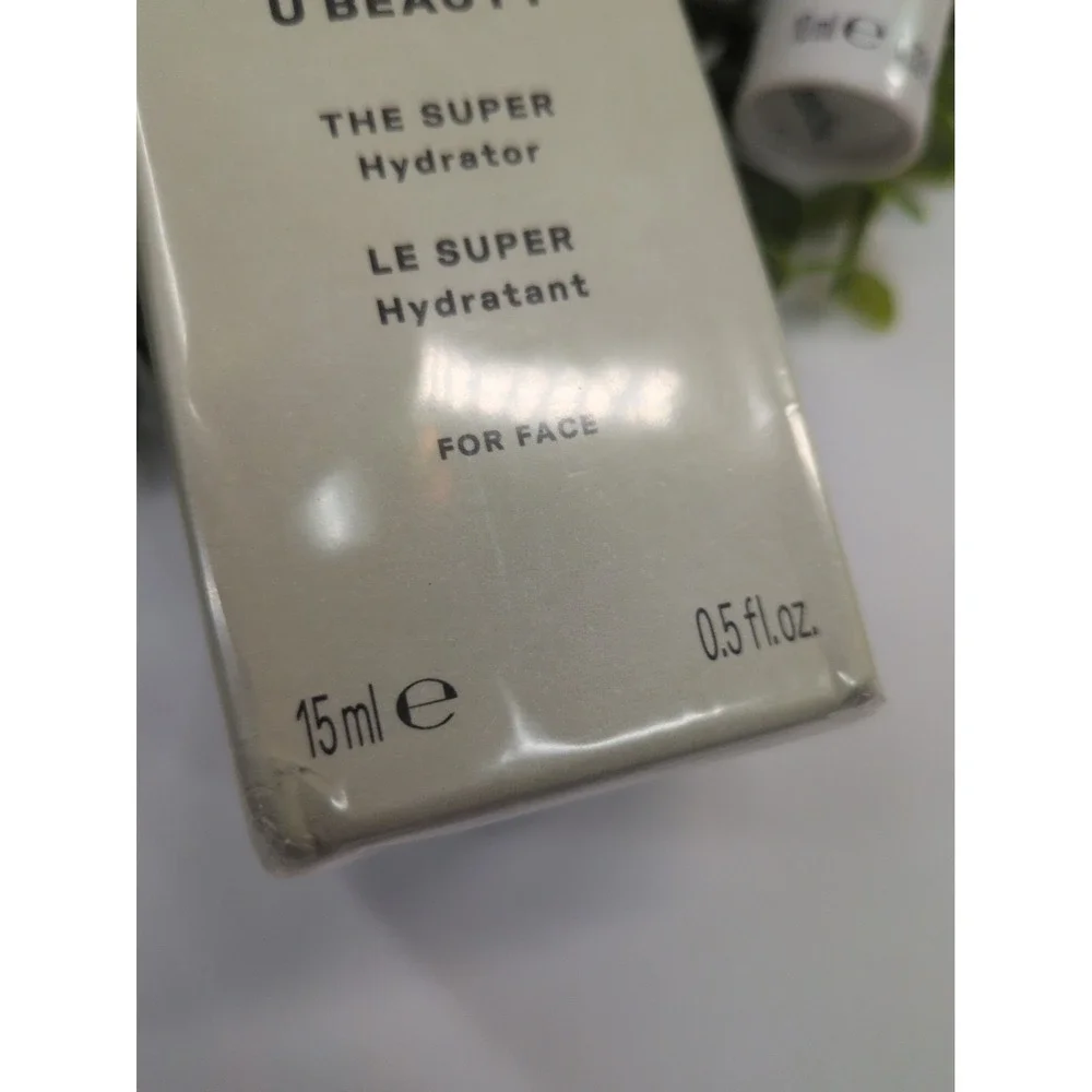 NEW LOT2🌿U Beauty THE SUPER Hydrator For Face 0.5oz/15mL & Travel .33oz/10mL
